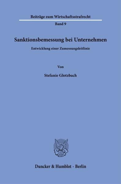 Sanktionsbemessung bei Unternehmen