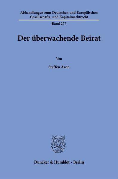 Der überwachende Beirat