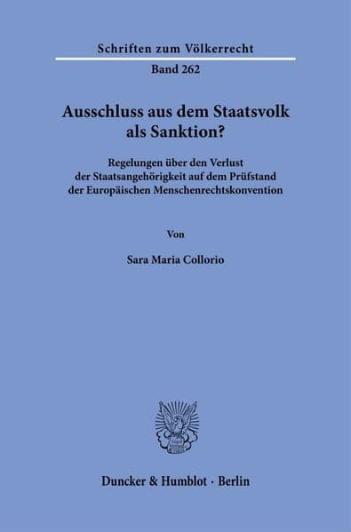 Ausschluss aus dem Staatsvolk als Sanktion?