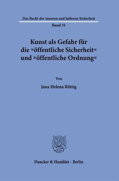 Kunst als Gefahr für die "öffentliche Sicherheit" und "öffentliche Ordnung"