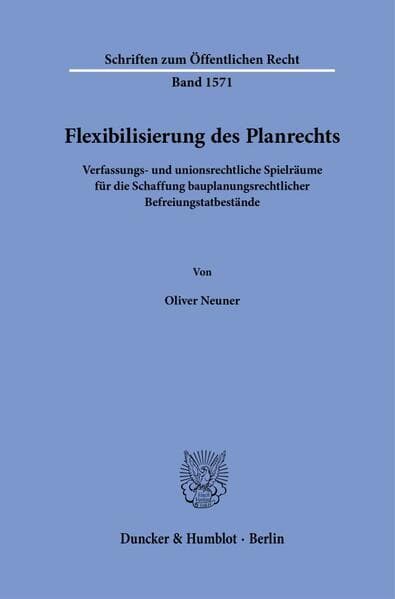 Flexibilisierung des Planrechts