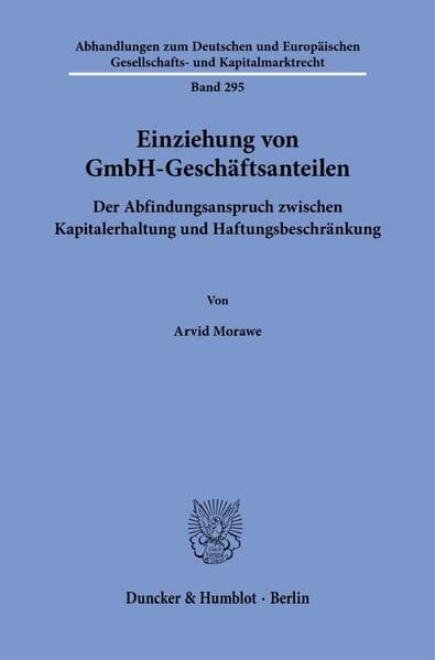Einziehung von GmbH-Geschäftsanteilen