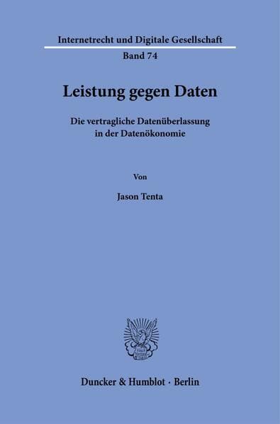 Leistung gegen Daten Bd. 74