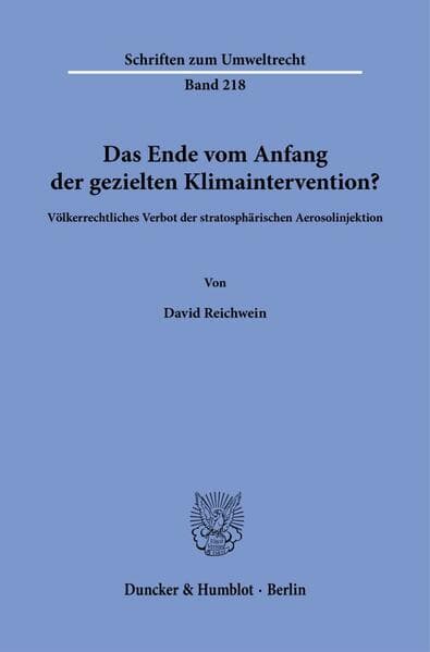 Das Ende vom Anfang der gezielten Klimaintervention?