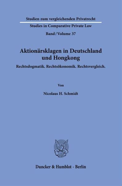 Aktionärsklagen in Deutschland und Hongkong