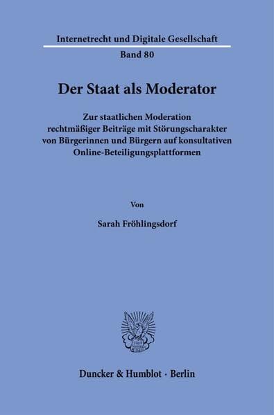 Der Staat als Moderator