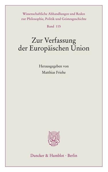 Zur Verfassung der Europäischen Union