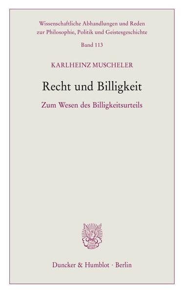 Recht und Billigkeit