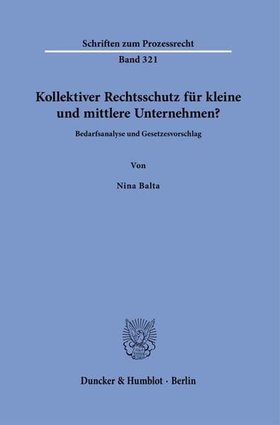Kollektiver Rechtsschutz für kleine und mittlere Unternehmen?