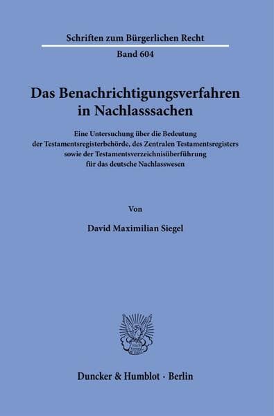 Das Benachrichtigungsverfahren in Nachlasssachen