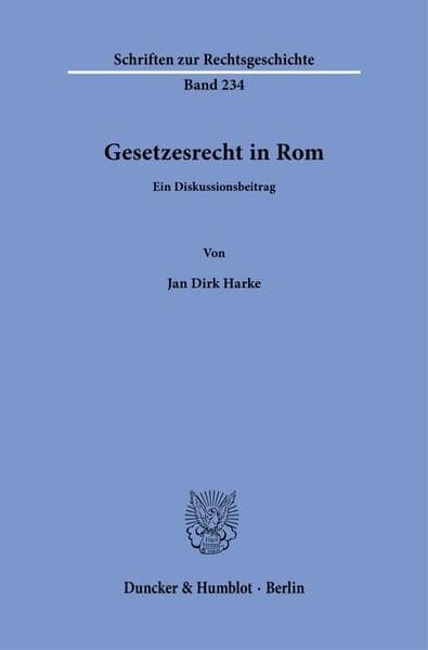 Gesetzesrecht in Rom