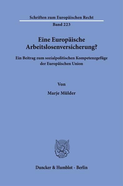 Eine Europäische Arbeitslosenversicherung?