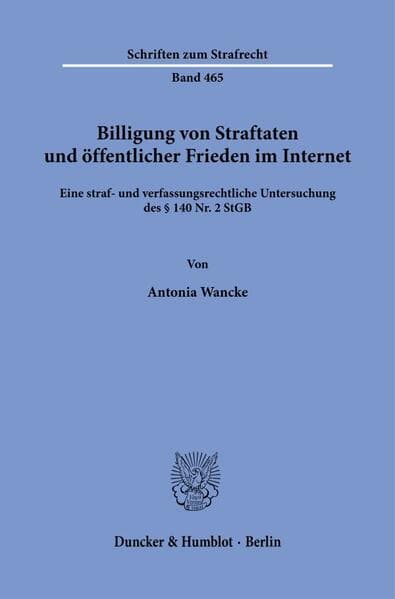 Billigung von Straftaten und öffentlicher Frieden im Internet