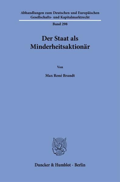 Der Staat als Minderheitsaktionär