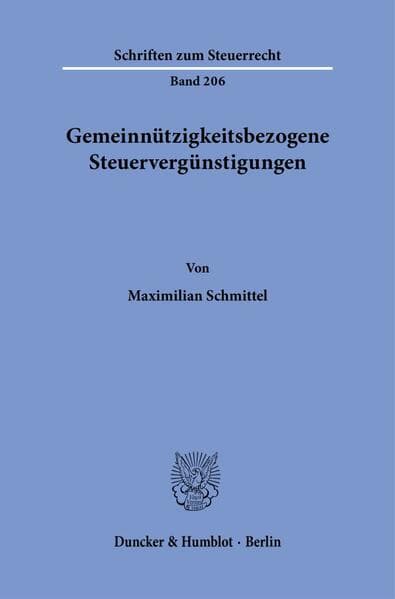Gemeinnützigkeitsbezogene Steuervergünstigungen