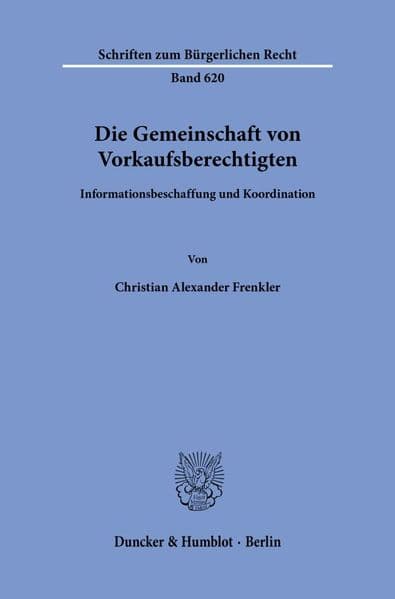 Die Gemeinschaft von Vorkaufsberechtigten