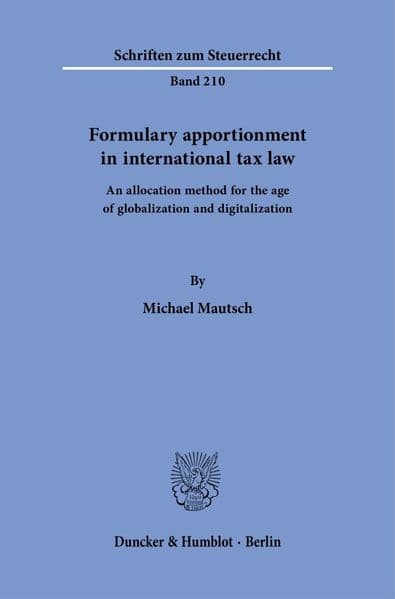 Formulary apportionment in international tax law