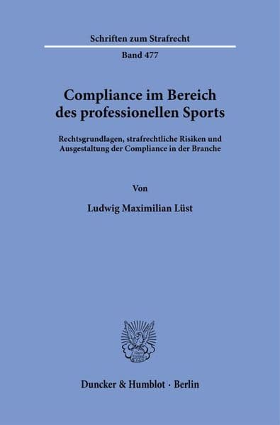 Compliance im Bereich des professionellen Sports