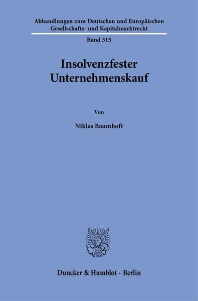 Insolvenzfester Unternehmenskauf