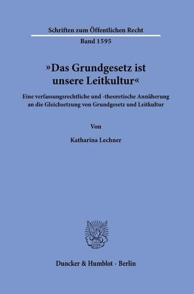 "Das Grundgesetz ist unsere Leitkultur"