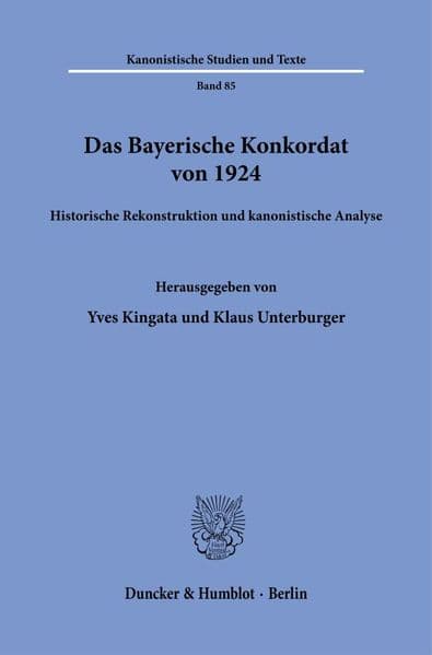 Das Bayerische Konkordat von 1924
