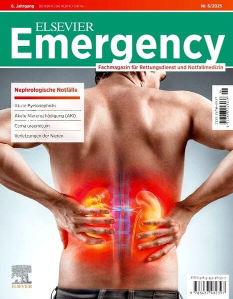 ELSEVIER Emergency. Nephrologische Notfälle. 6/2025: Fachmagazin für Rettungsdienst und Notfallmedizin