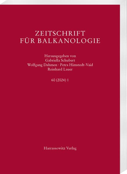 Zeitschrift für Balkanologie 60 (2024) 1