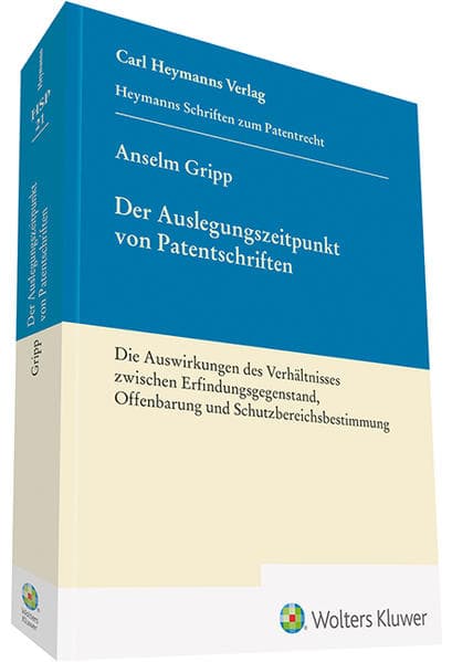 Auslegungszeitpunkt von Patentschriften