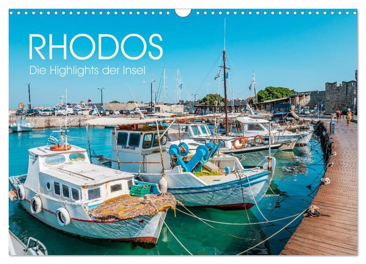 Rhodos - Die Highlights der Insel (Wandkalender 2026 DIN A3 quer), CALVENDO Monatskalender