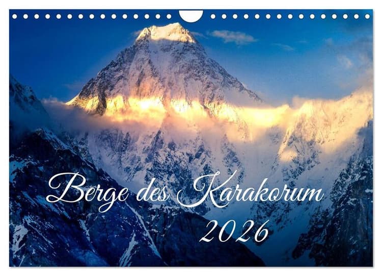 Berge des Karakorum (Wandkalender 2026 DIN A4 quer), CALVENDO Monatskalender