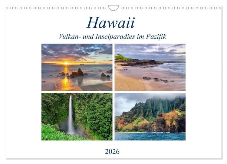 Hawaii - Vulkan- und Inselparadies im Pazifik (Wandkalender 2026 DIN A3 quer), CALVENDO Monatskalender