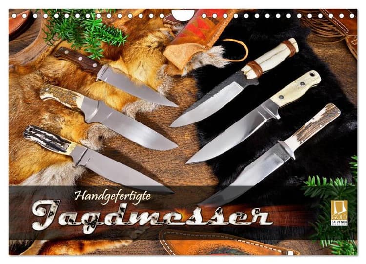 Handgefertigte Jagdmesser (Wandkalender 2026 DIN A4 quer), CALVENDO Monatskalender