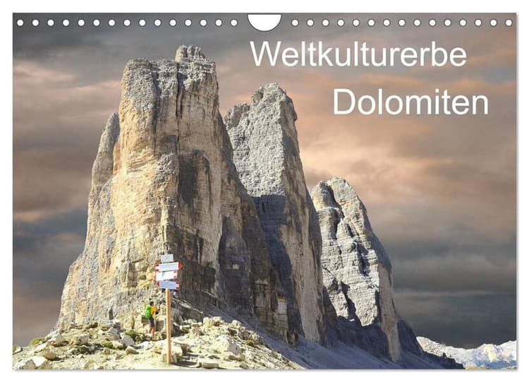 Weltkulturerbe Dolomiten Süd Tirol (Wandkalender 2026 DIN A4 quer), CALVENDO Monatskalender