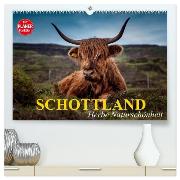 Schottland. Herbe Naturschönheit (hochwertiger Premium Wandkalender 2026 DIN A2 quer), Kunstdruck in Hochglanz
