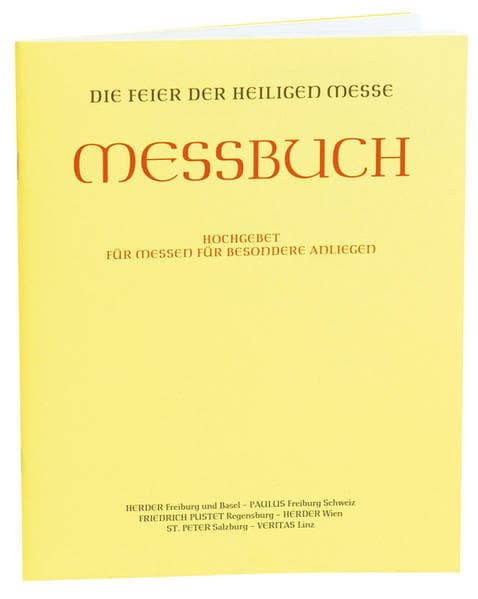 Hochgebet für Messen für besondere Anliegen - Altarausgabe