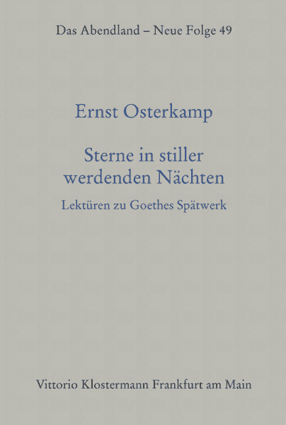 Sterne in stiller werdenden Nächten