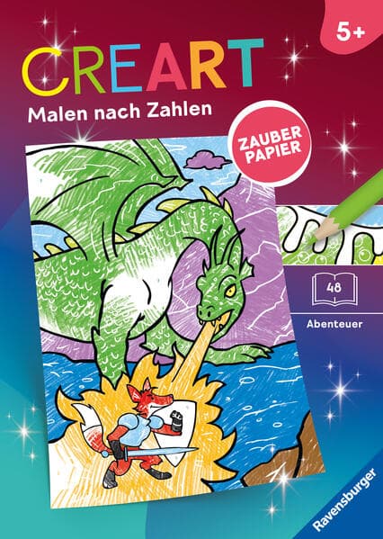 CreArt Malen nach Zahlen ab 5 - Zauberpapier: Abenteuer