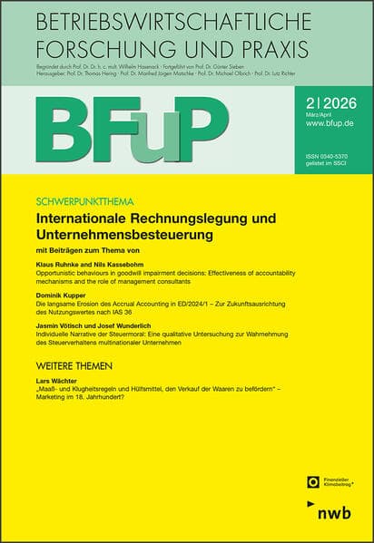 Internationale Rechnungslegung und Unternehmensbesteuerung