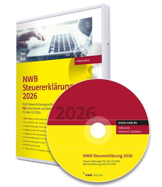 NWB Steuererklärung 2026 – 2-Platz-Lizenz