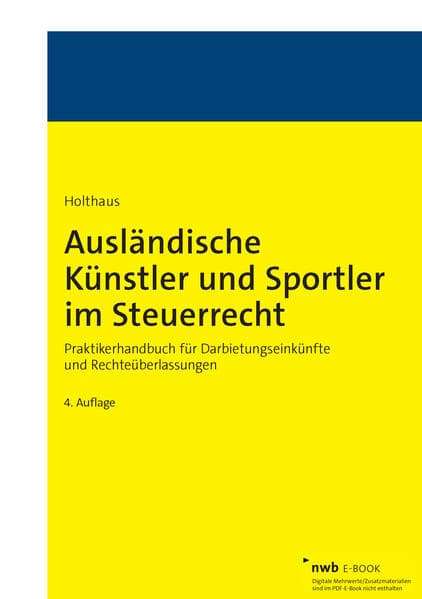 Ausländische Künstler und Sportler im Steuerrecht