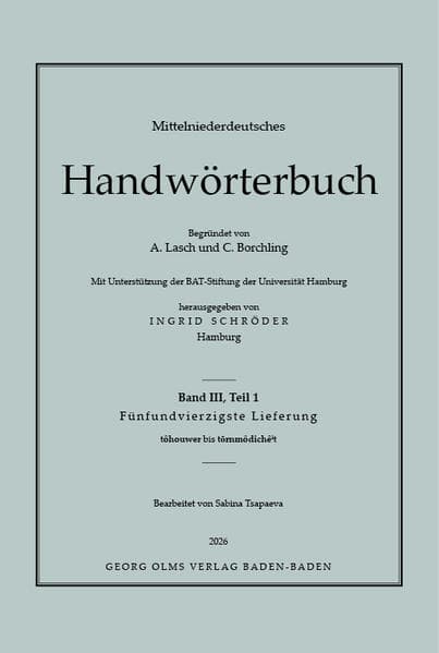 Mittelniederdeutsches Handwörterbuch