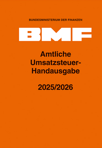 Amtliche Umsatzsteuer-Handausgabe 2025/2026