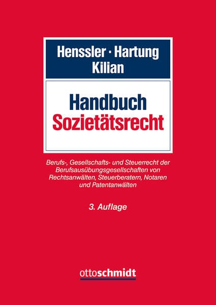 Handbuch Sozietätsrecht
