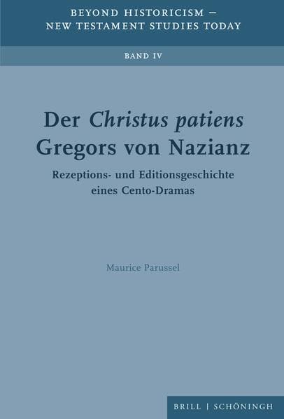 Der Christus patiens Gregors von Nazianz