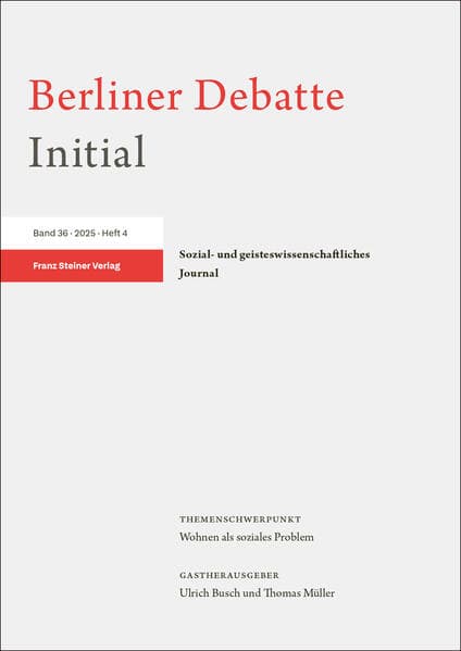 Berliner Debatte Initial 36 (2025) 4