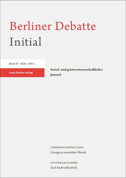 Berliner Debatte Initial 37 (2026) 1