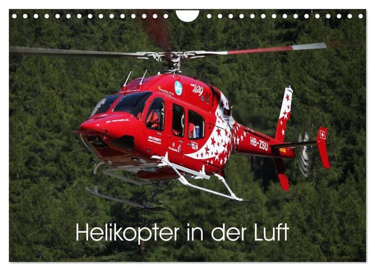 Helikopter in der Luft (Wandkalender 2026 DIN A4 quer), CALVENDO Monatskalender