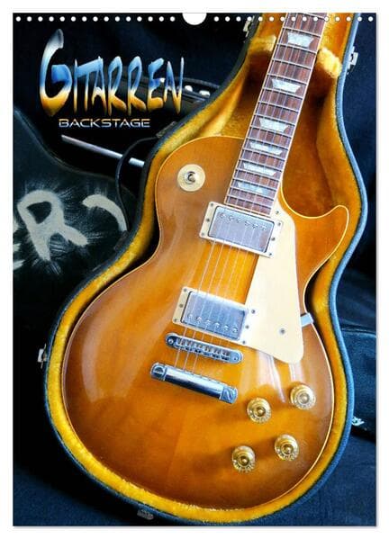 Gitarren backstage (Wandkalender 2026 DIN A3 hoch), CALVENDO Monatskalender