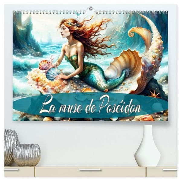 La muse de Poséidon (Calendrier mural 2026 DIN A2 vertical) calendrier de bureau