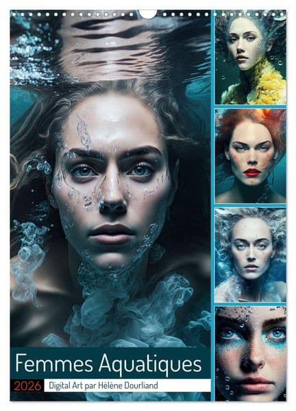 Femmes Aquatiques (Calendrier mural 2026 DIN A3 horizontal), CALVENDO calendrier mensuel